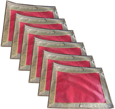 

Nidhi Designer Red Golden Border RED-002(Red)
