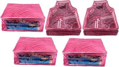

Annapurna Sales Designer 5 Inch Height Large Saree and Blouse Cover - Set of 5 Pcs. Pink00341(Pink)