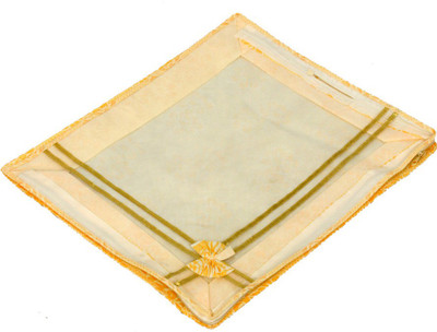 KUBER INDUSTRIES Designer Non Woven Bow Saree Cover/ Lahenga Cover Set Of 3 Pcs 6 Inches Height KUBS53 Yellow KUBER INDUSTRIES Garment Covers
