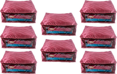 

Annapurna Sales Designer 5 Inch Height Side Transparent Large Saree Cover - Set of 8 Pcs. Maroon00408(Maroon)