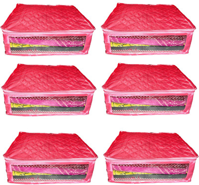 

Atorakushon Satin Saree Cover 6PC SSC6(Pink)