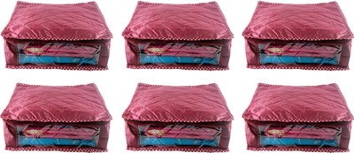 

Annapurna Sales Designer 5 Inch Height Side Transparent Large Saree Cover - Set of 6 Pcs. Maroon00407(Maroon)