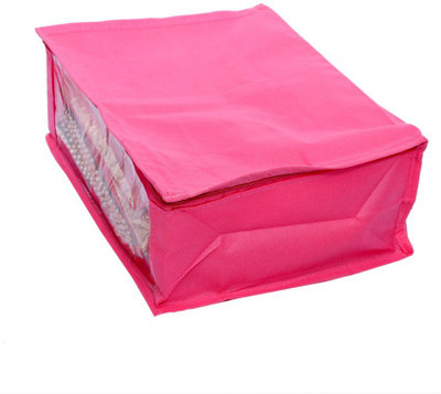 Kuber Industries Designer Non Woven Saree Cover SKU004007 Pink Kuber Industries Garment Covers