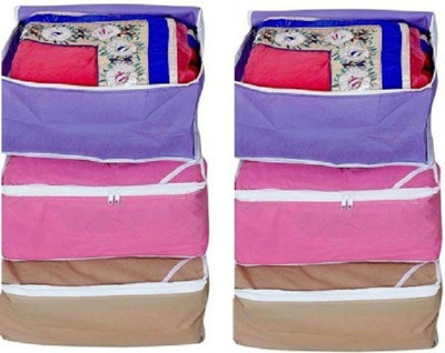 

Motherland Multi Saree Cover (6 Pcs. Combo) Regular Designer MLDC(Purple, Pink, Red, Cream, Brown)