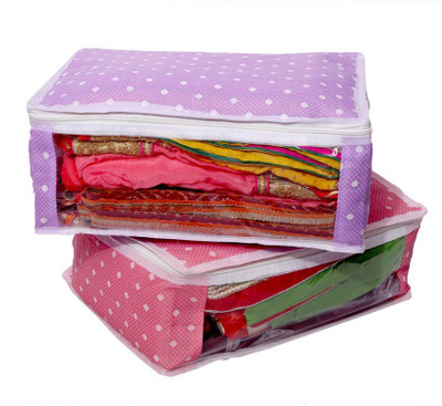 

Kuber Industries Saree Bag(Purple, Pink), Multicolor