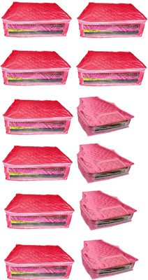 

Atorakushon Satin Combo of 8PC Saree Cover 4PC Blouse Cover S8S&4b(Pink)