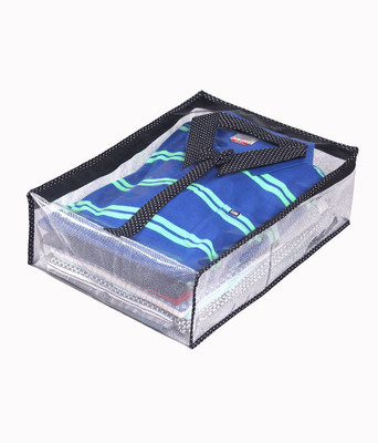 Srajanaa Mens Shirt Cover With Zip Closure SR 125 Silver Srajanaa Garment Covers