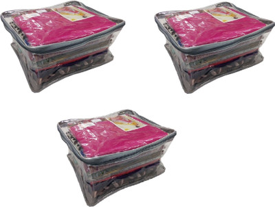 

Addyz Plain Pack Of 3 Large Transparent Saree Cover Sari Salwar Kamiz Suit Shirt Jeans Cover(Assorted)