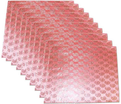 KUBER INDUSTRIES Saree Cover 10 Pcs In Brocade Mku185 Pink