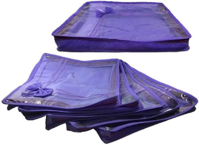 

Addyz Pack of 6 Non Woven 2 inch Height Saree Cover Gift Organizer(Purple)