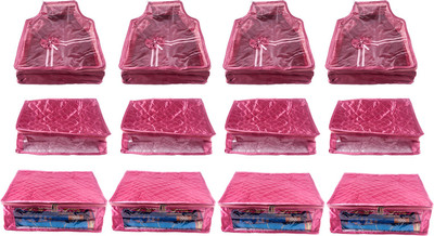 

Annapurna Sales Designer 5 Inch Height Large Saree/Blouse and Peticot Cover - Set of 12 Pcs. Pink00253(Pink)