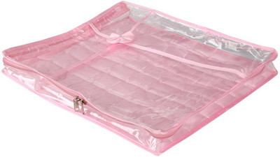 

SuiDhaga Saree Cover Satin 2 inches Organiser (Upto 1-2 Sarees) SDS2C004(Pink)