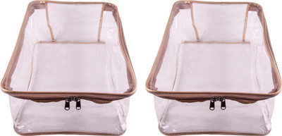 

Annapurna Sales Designer 7 Inch Height Full Transparent Big Shirt/T-shirt & Pant/Jeans/Trousers Cover - Set of 2 Pcs. Golden00492(Golden)