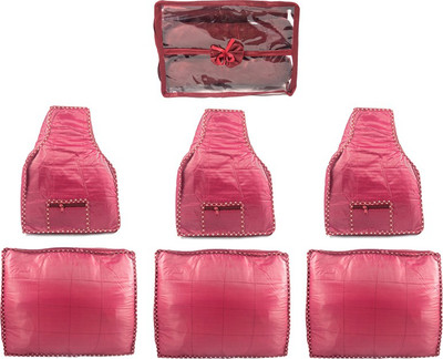 

Annapurna Sales Designer Large Saree & Blouse Covers and Churi/Bangles - Set of 7 Pcs. Maroon00117(Maroon)