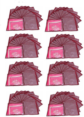 

Addyz Plain Pack Of 96 Saree Cover Keep 1 each(Maroon)