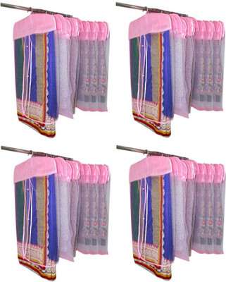 

Addyz Plain Pack Of 48 Net Saree Cover Wardrobe Organize(Pink)