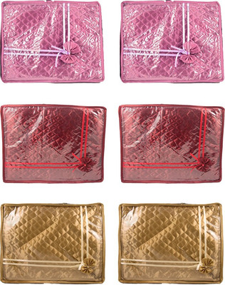 

Annapurna Sales Designer Small Saree Covers - Set of 6 Pcs. MPG0094(Maroon, Purple, Golden)