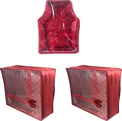 

Annapurna Sales Designer 5 Inch Height Front Transparent Large Saree and Blouse Cover - Set of 3 Pcs. Maroon00362(Maroon)