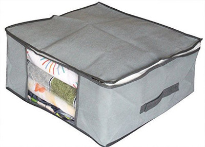 

HOKIPO Dust & Moisture Proof Foldable Closet Cloth Organizer Bag, 45 x 45 x 20cm AND002978(Grey)