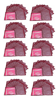 

Addyz Plain Pack Of 120 Saree Cover Keep 1 each(Maroon)