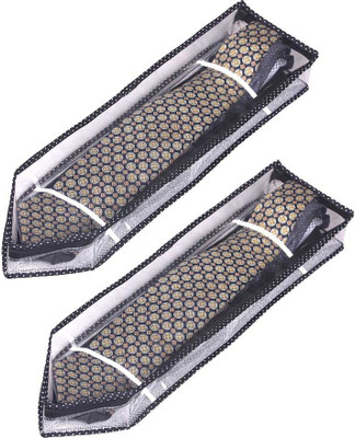 Srajanaa Silver Tie Cover Wardrope Organiser With Zip Closure Pack of 2 SR 165 Multicolor Srajanaa Garment Covers