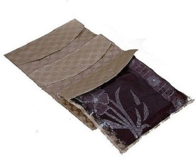 KUBER INDUSTRIES Saree Covers 3 Pcs Combo In Brocade AA31 Gold KUBER INDUSTRIES Garment Covers