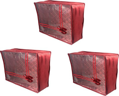 

Annapurna Sales Designer Large Saree Covers - Set of 3 Pcs. Maroon0085(Maroon)