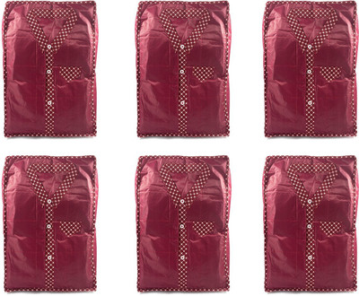 

Annapurna Sales Maroon Pairasute Large Shirt or T-Shirt Cover - Set of 6 Pcs. Pouch(Maroon)