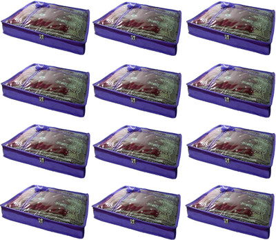 

Addyz Pack of 12 Non woven 2 inch Height Saree Cover Gift Organizer(Purple)