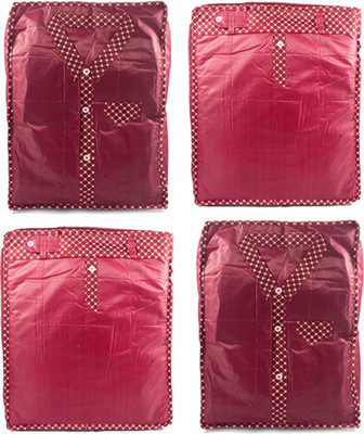 

Annapurna Sales Designer Shirt/T-shirt and Pant/Jeans/Trouser Covers - Set of 4 Pcs Maroon00146(Maroon)