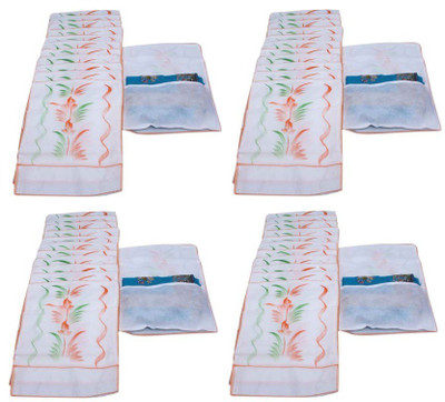 

Addyz Plain Pack Of 48 White Non-Woven Saree Cover Wardrobe Organize(White)