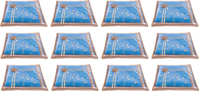 

Annapurna Sales Designer Front Transparent Single Saree Cover - Set of 12 Pcs. Golden00393(Golden)