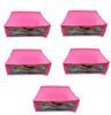 

Addyz Plain 5pcs ladies Large Non - woven Saree cover Upto 5 - 6 each(Pink)