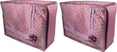 

Annapurna Sales Designer 5 Inch Height Front Transparent Large Saree Cover - Set of 2 Pcs. Purple00345(Purple)