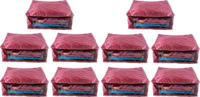 

Annapurna Sales Designer 5 Inch Height Side Transparent Large Saree Cover - Set of 10 Pcs. Maroon00409(Maroon)