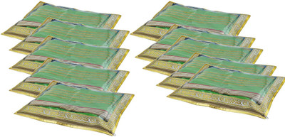 

Bahurani Boutique Designer Combo of Golden lase Single Saree Cover 10 pcs(Golden)