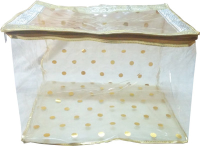 Angelfish Saree Cover Box 12 inch Height AELKMB0789 Gold Angelfish Garment Covers