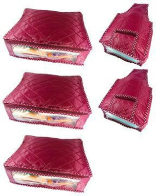 Bankey bihari Designer 3 Saree cover and 2 Blouse cover Bbcc120 Maroon