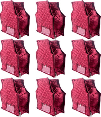 

Annapurna Sales Designer 4 Inch Height Side Transparent large Blouse Cover - Set of 9 Pcs. Maroon00298(Maroon)