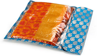 50% OFF on KUBER INDUSTRIES Saree Cover 5 Pcs In Brocade Mku186(Blue)