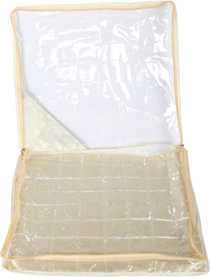 

SuiDhaga Saree Cover Jama 2 Inches Organiser (Upto 1-2 Sarees) SDS2C013(Cream)