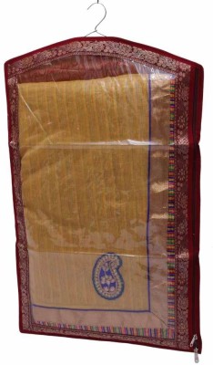 KUBER INDUSTRIES Designer Hanging Saree Cover - 12pcs MKU73019(Maroon)