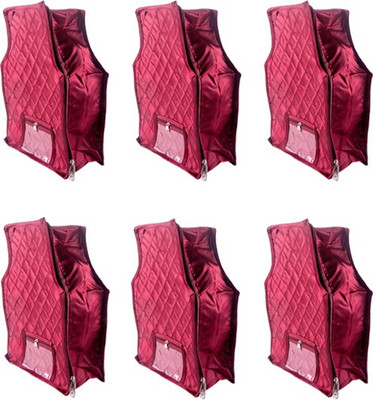 

Annapurna Sales Designer 4 Inch Height Side Transparent large Blouse Cover - Set of 6 Pcs. Maroon00297(Maroon)