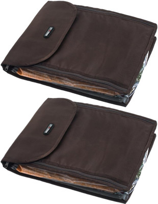 

BagsRus Saree Covers SA101FBRX2 - Pack of 2(Brown)