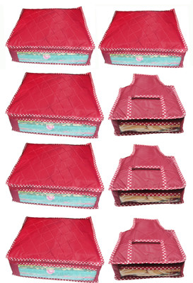 

Atorakushon Parachute Combo of 5PC Saree Cover 3PC Blouse Cover P5S&3b(Maroon)