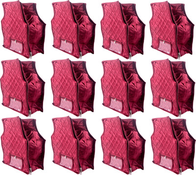 

Annapurna Sales Designer 4 Inch Height Side Transparent large Blouse Cover - Set of 12 Pcs. Maroon00299(Maroon)