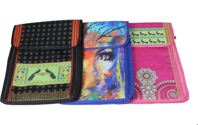 

Bags R Us Printed Saree Covers CB109FX3(Black, Blue, Pink)