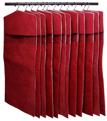 

Motherland Saree Covers (Set of 12) Hanging Nonwoven MLRSC(Red)