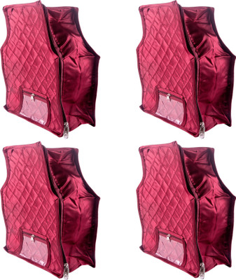 

Annapurna Sales Designer 4 Inch Height Side Transparent large Blouse Cover - Set of 4 Pcs. Maroon00296(Maroon)