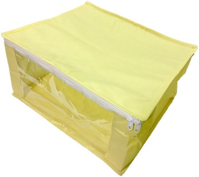 Addyz Plain Large Saree Salwar Shirt bedsheet Storage Bag Organizer(Ivory) available at flipkart for Rs.124